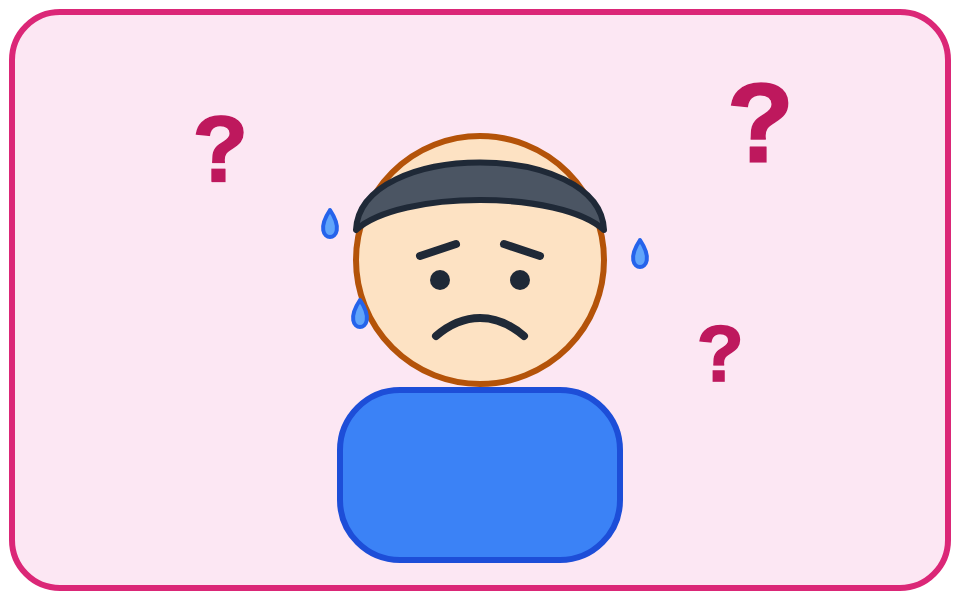 急に担当になって、焦っている人のイラスト